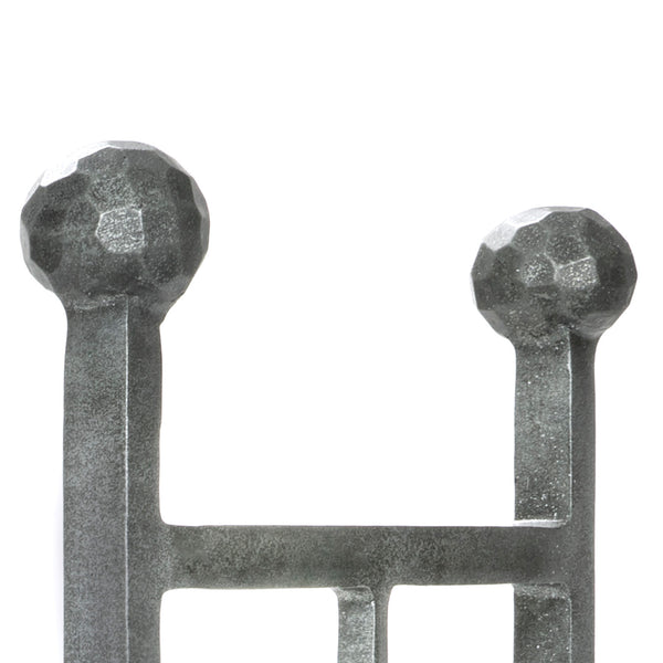 SHOW SHOW Close Up of Rectangular Log Holder in Pewter