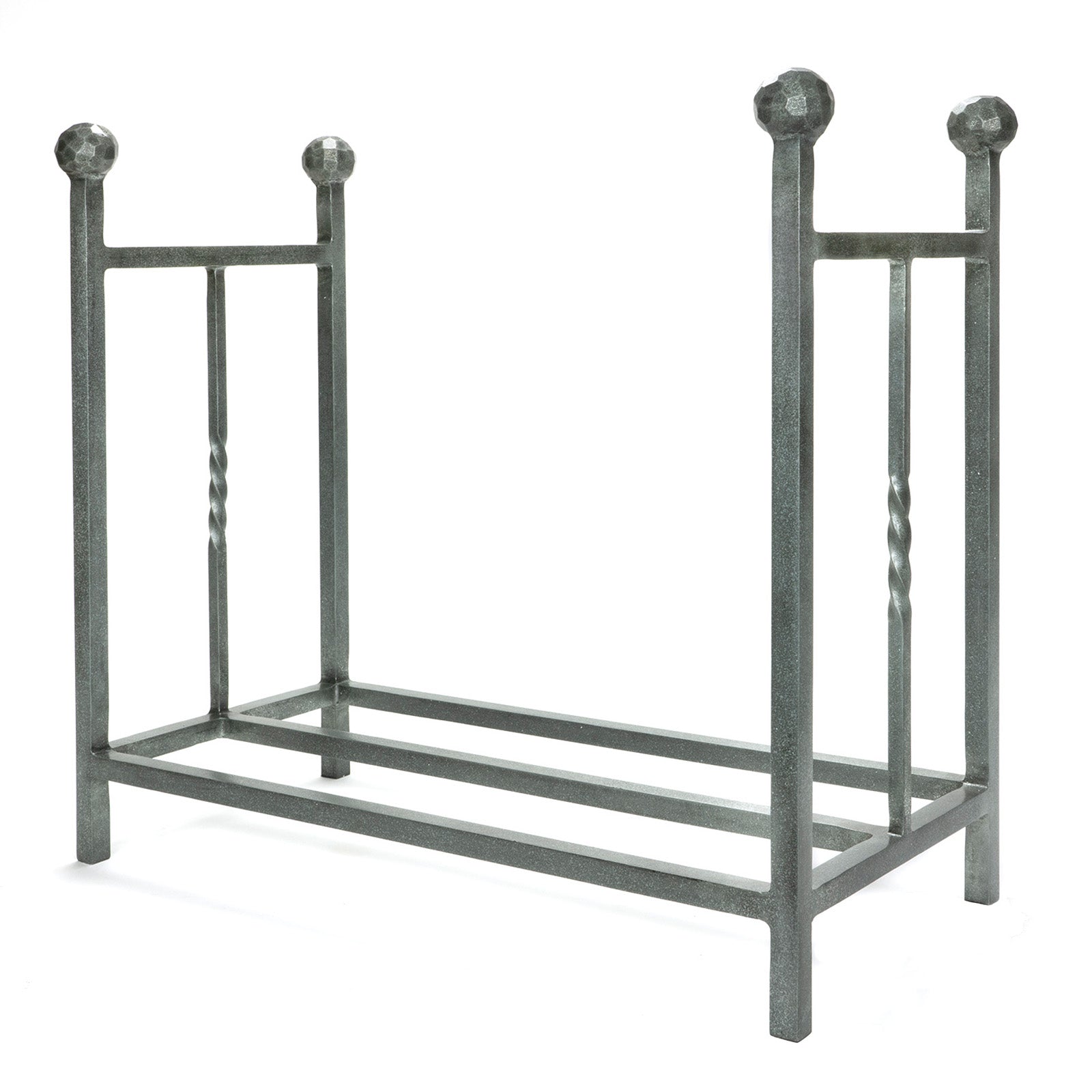 SHOW SHOW Rectangular Log Holder in Pewter