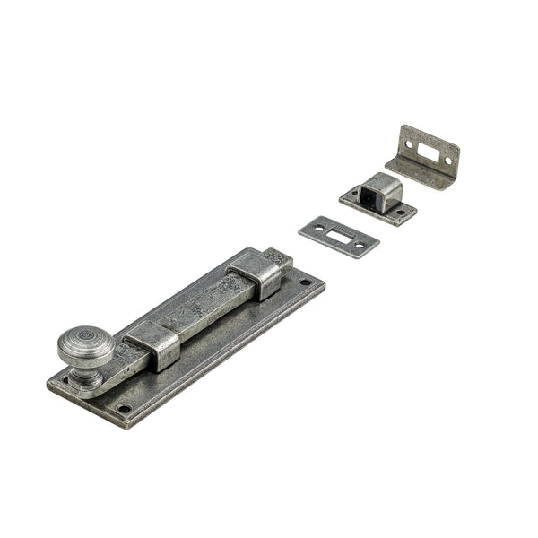 Pewter Straight Knob Bolt 6 Inch 