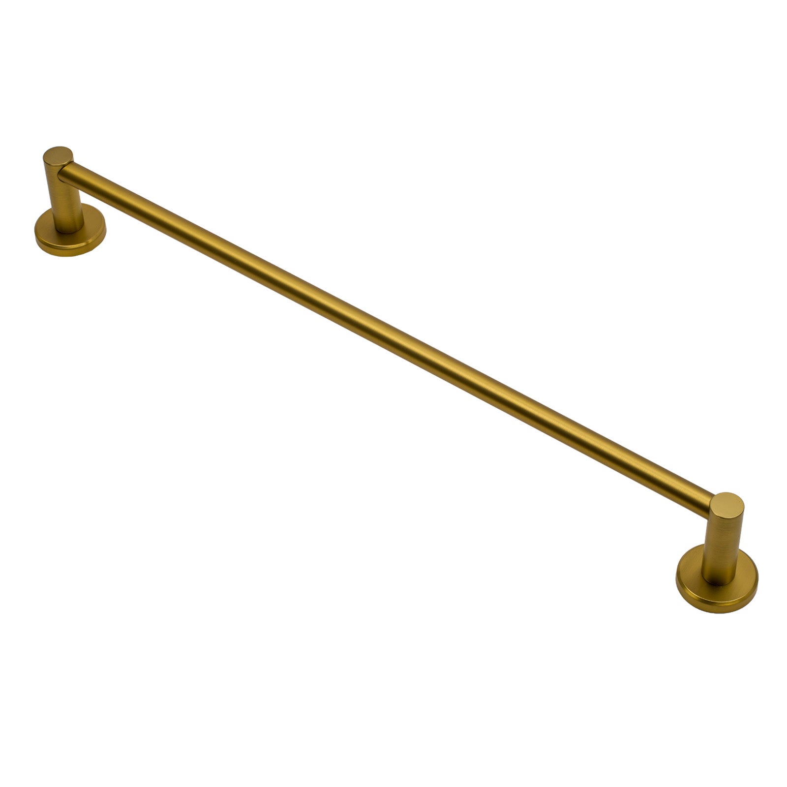 SHOW Image of 600mm Satin Brass Oxford Towel Bar Rail