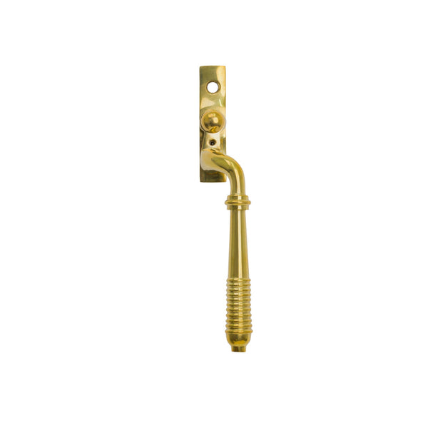  RH Polished Brass Reeded Espagnolette