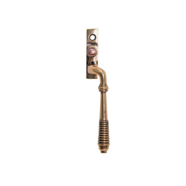  RH Polished Bronze Reeded Espagnolette