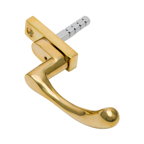   Image of Left Handed Unlacquered Brass Ball End Espagnolette