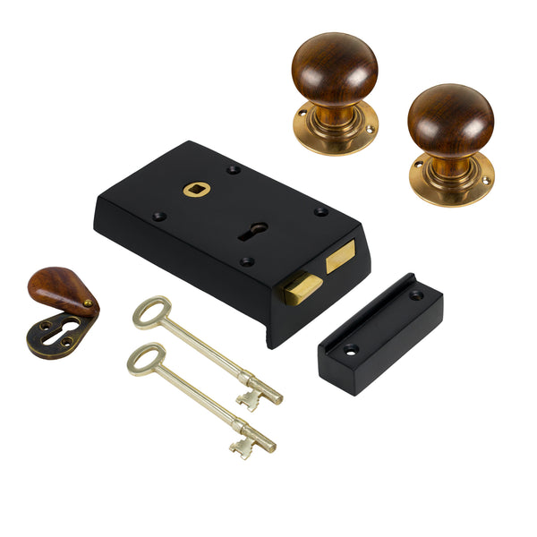 Small Iron Rim Lock & Knob Sets