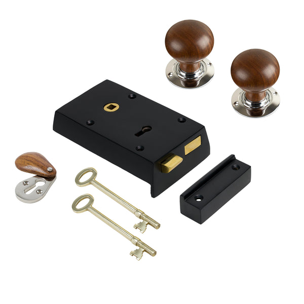 Small Iron Rim Lock & Knob Sets