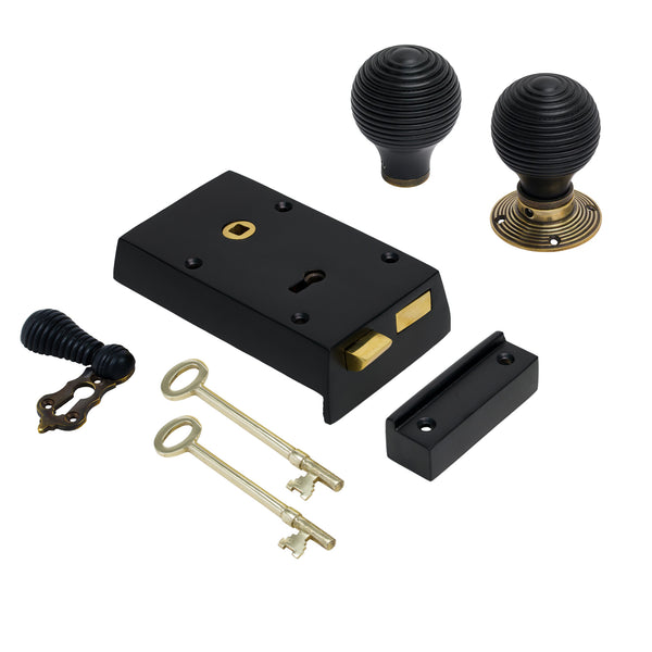 Small Iron Rim Lock & Knob Sets