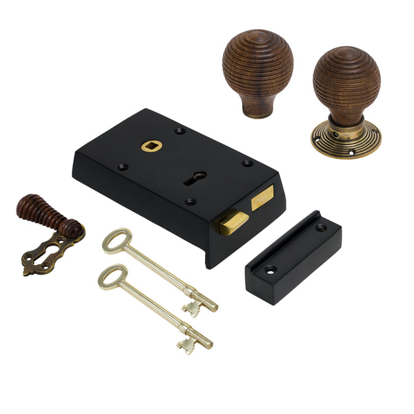 Small Iron Rim Lock & Knob Sets