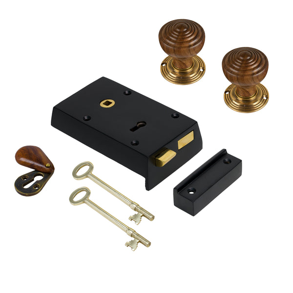 Small Iron Rim Lock & Knob Sets