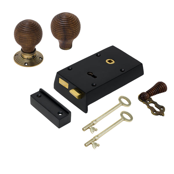 Small Iron Rim Lock & Knob Sets