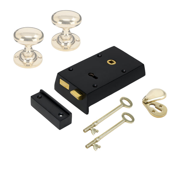 Small Iron Rim Lock & Knob Sets