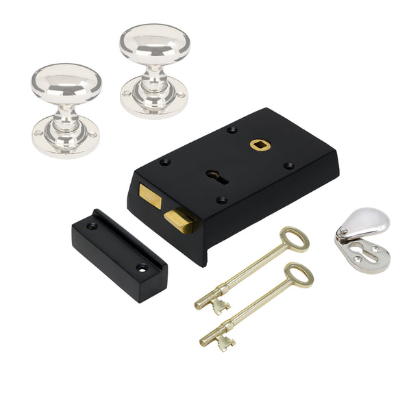 Small Iron Rim Lock & Knob Sets