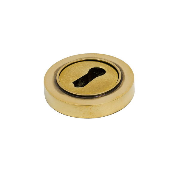 SHOW Antique Brass BSU Plain Round Escutcheon