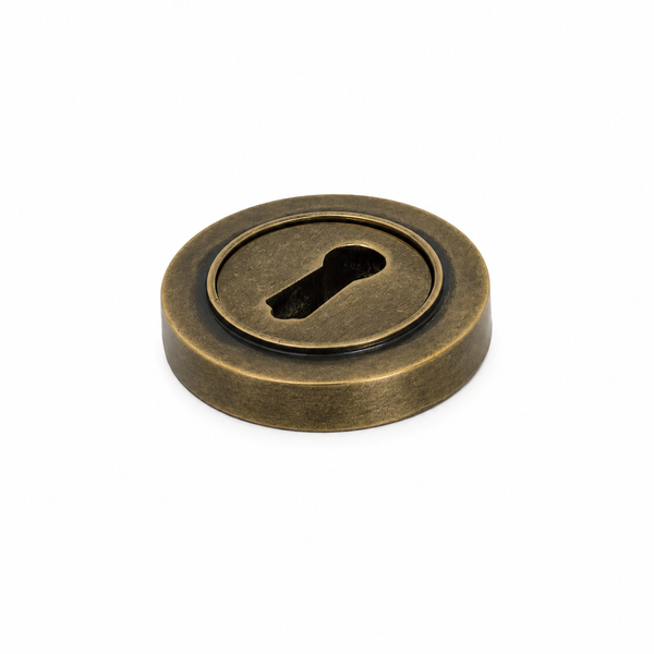  Burnished Brass Plain Round Escutcheon