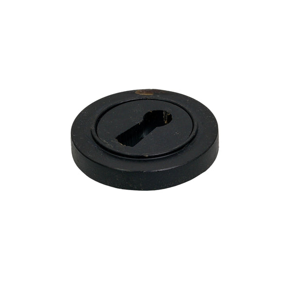 SHOW Black BSU Plain Round Escutcheon