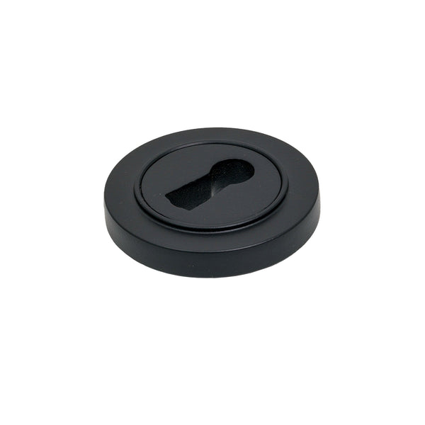 SHOW Matt Black BSU Plain Round Escutcheon