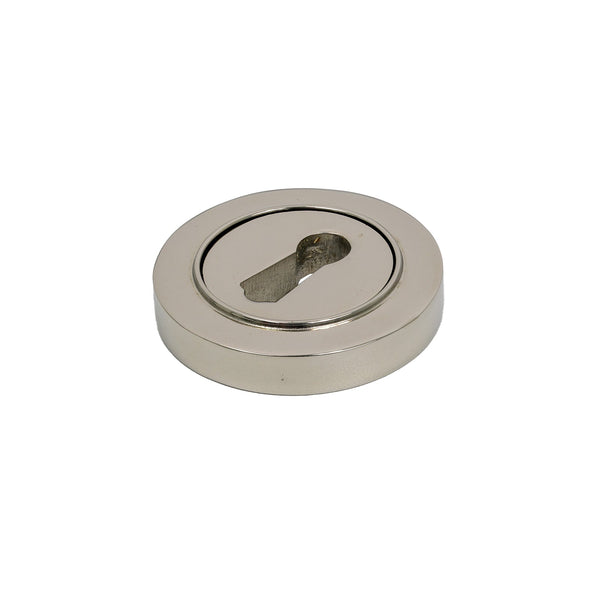  Polished Nickel BSU Plain Round Escutcheon