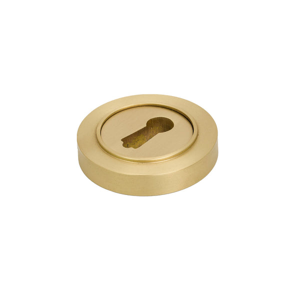 SHOW Satin Brass BSU Plain Round Escutcheon