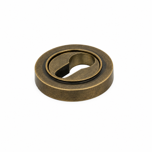  Burnished Brass Plain Round Escutcheon