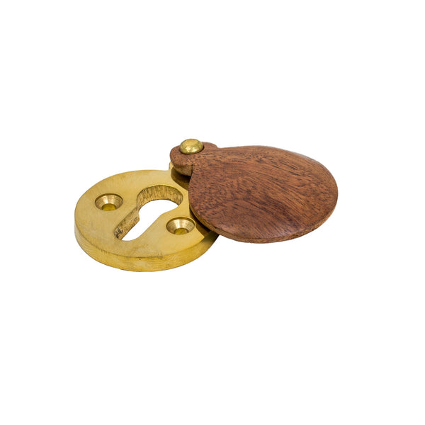 SHOW Rosewood Round Covered Escutcheon