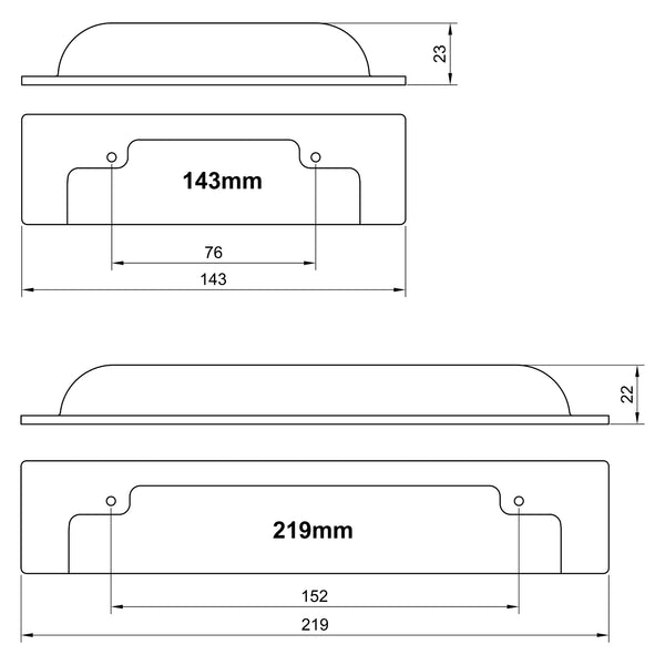  Technical Drawing of Bronze Military Cabinet Cup Pull