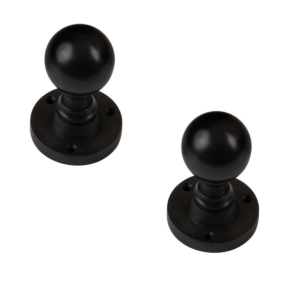 Round Door Knobs in Oil Rubbed Bronze Finish