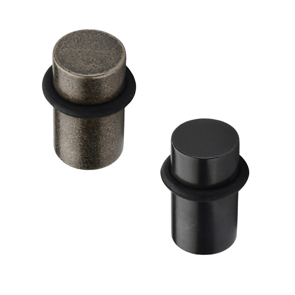 Variant image of Bronze Floor Mounted Door Stop with Rubber Stopper