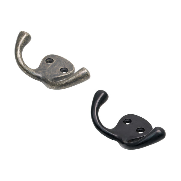 Variant image of Bronze Double Coat Hook