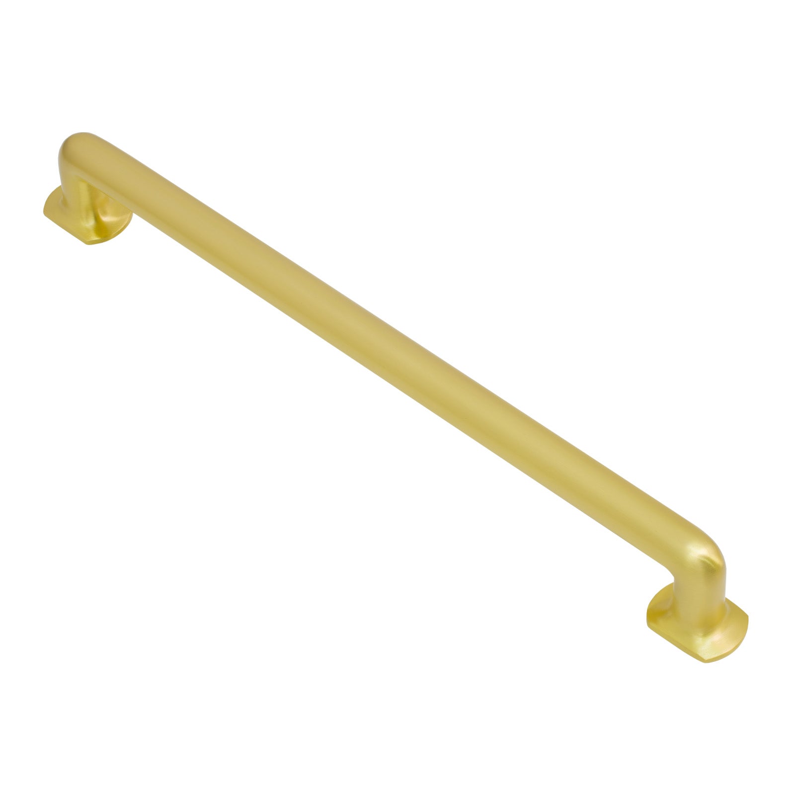 SHOW Image of 482mm Satin Brass Large Traditional Door Pull Handle