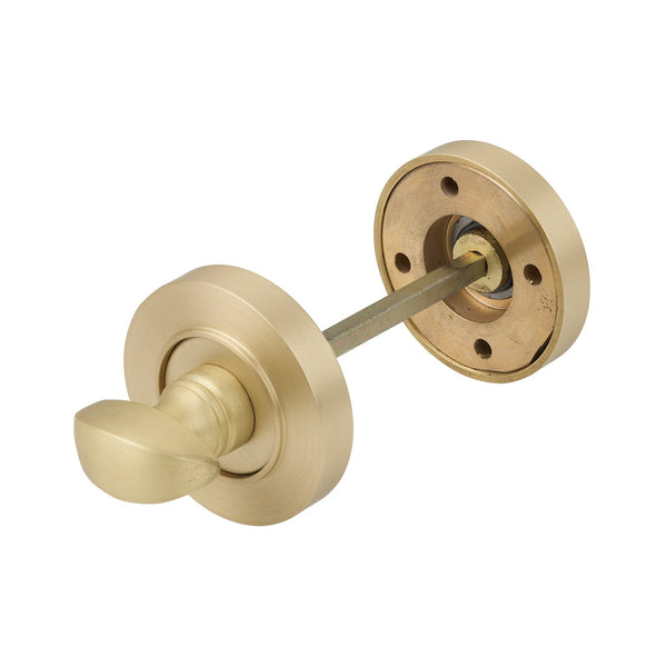SHOW Satin Brass Plain Round Thumbturn