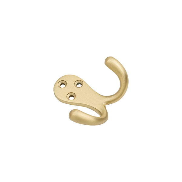 SHOW Satin Brass Celtic Double Robe Hook