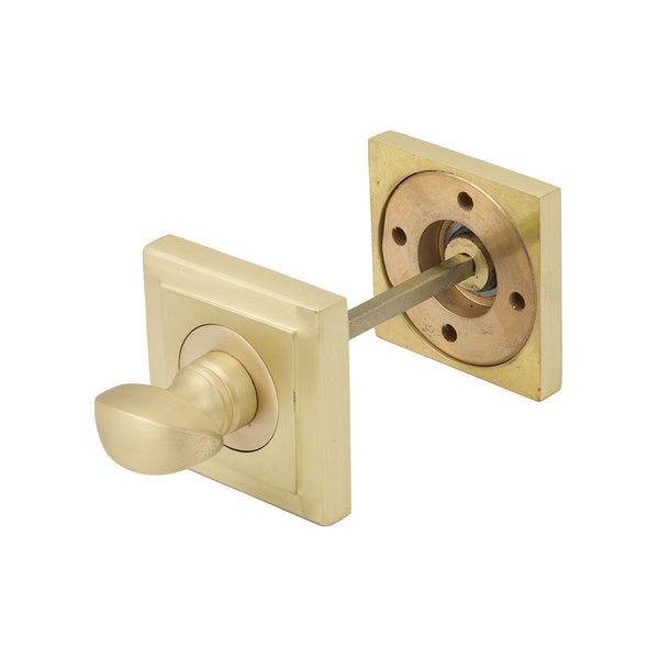 SHOW Satin Brass Square Thumbturn