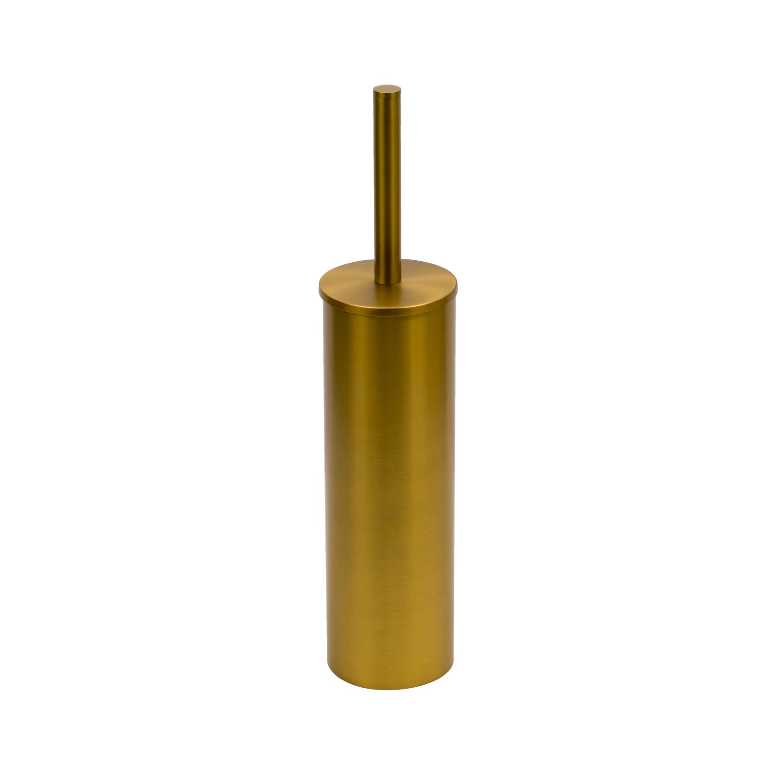 SHOW Image of Satin Brass Toilet Brush and Holder