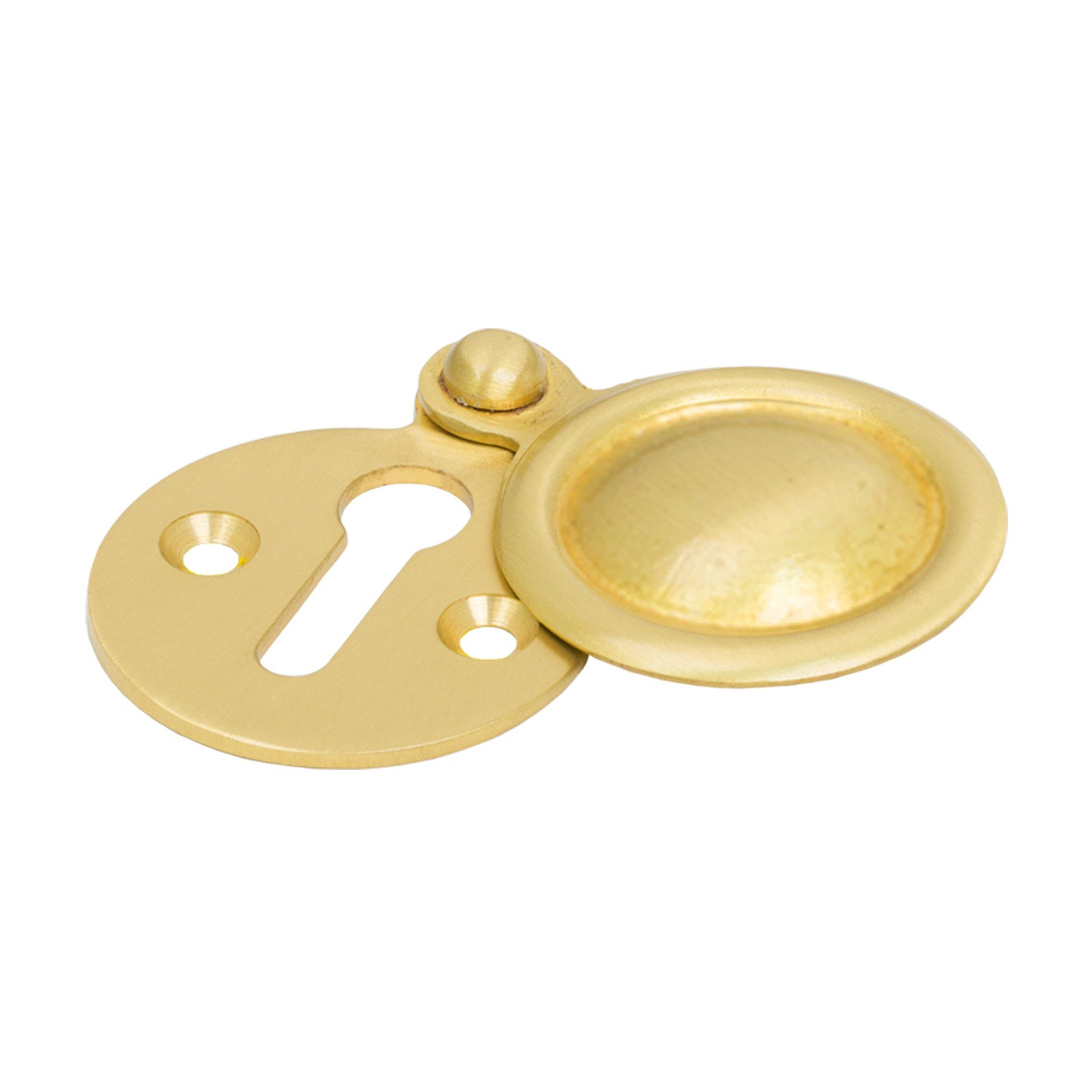 SHOW Plain Covered Escutcheon in Satin Brass finish