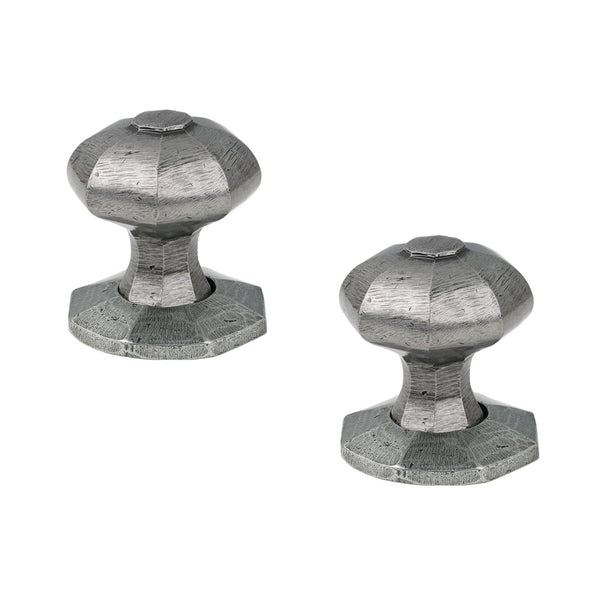 SHOW Regular Pewter Octagonal Mortice Knobs