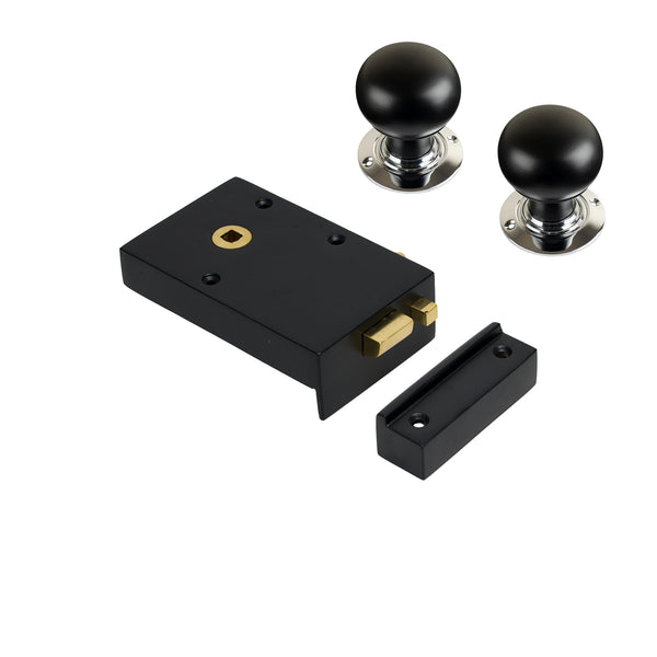 Iron Bathroom Rim Lock & Knob Sets