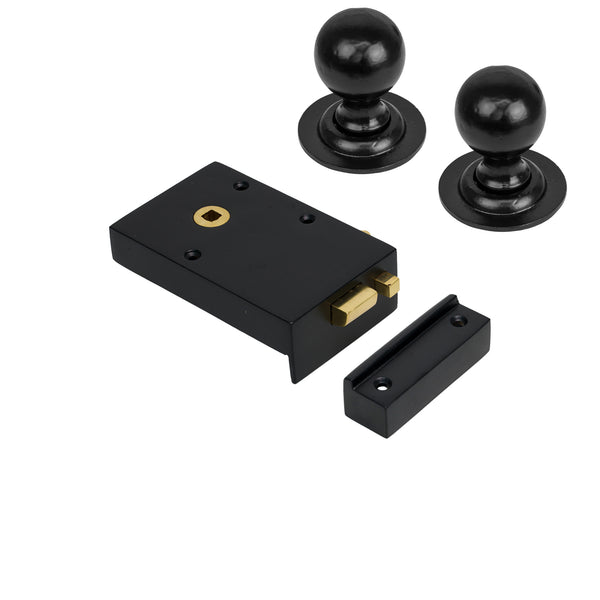 Iron Bathroom Rim Lock & Knob Sets