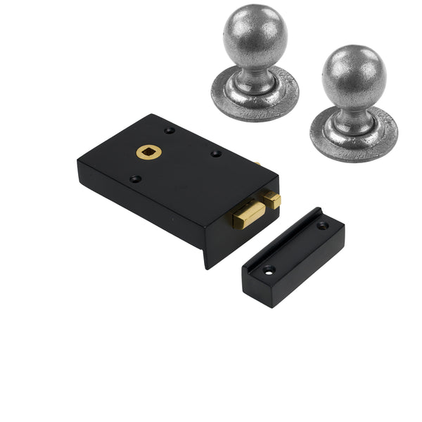 Iron Bathroom Rim Lock & Knob Sets