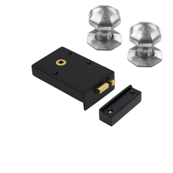 Iron Bathroom Rim Lock & Knob Sets