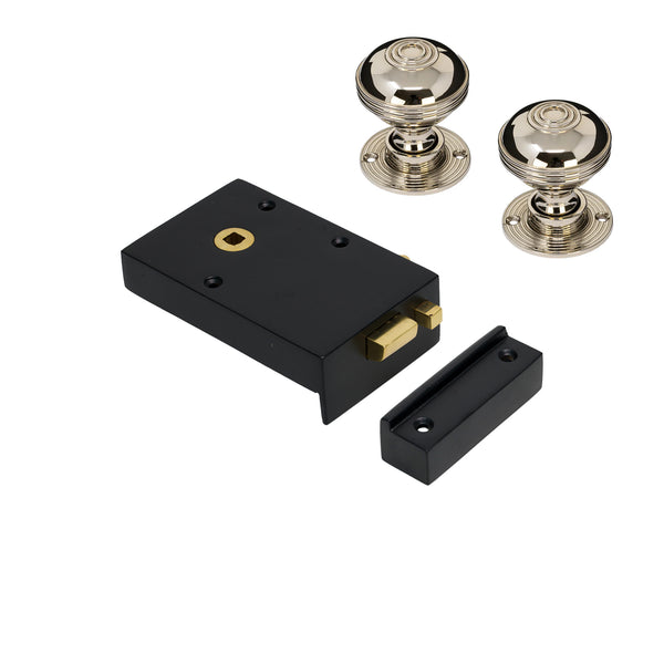 Iron Bathroom Rim Lock & Knob Sets
