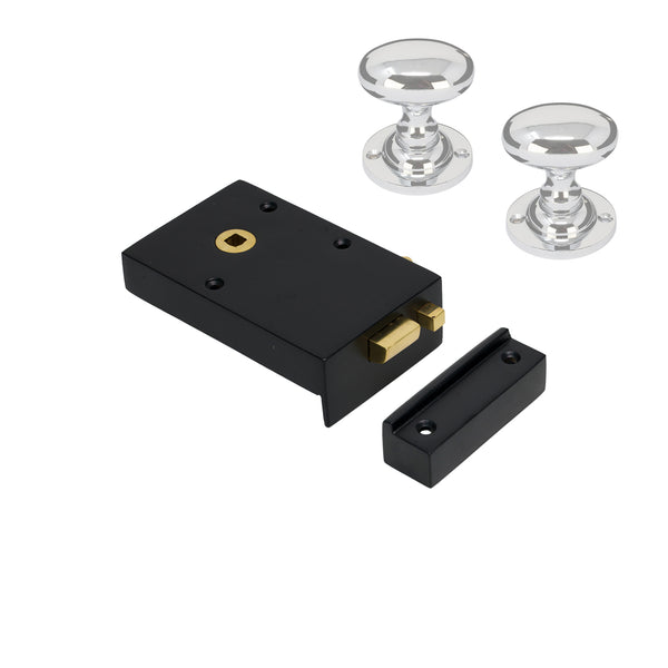 Iron Bathroom Rim Lock & Knob Sets