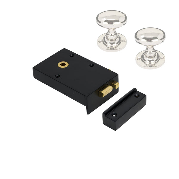 Iron Bathroom Rim Lock & Knob Sets