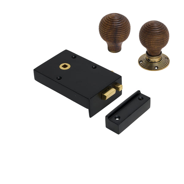 Iron Bathroom Rim Lock & Knob Sets