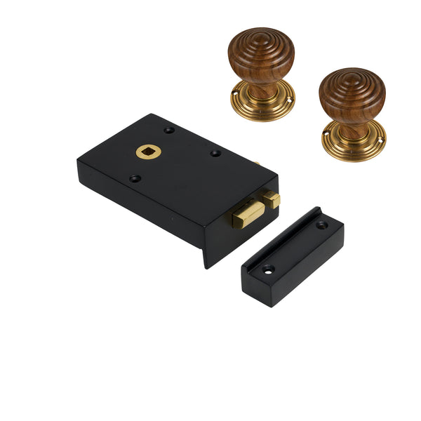 Iron Bathroom Rim Lock & Knob Sets