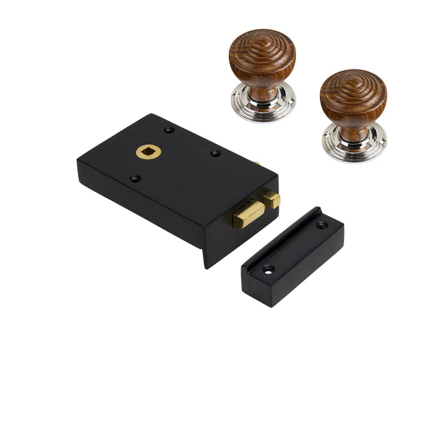 Iron Bathroom Rim Lock & Knob Sets
