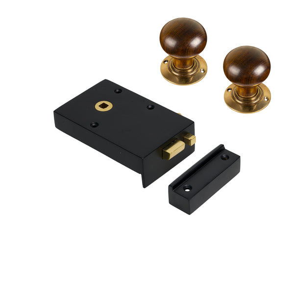 Iron Bathroom Rim Lock & Knob Sets