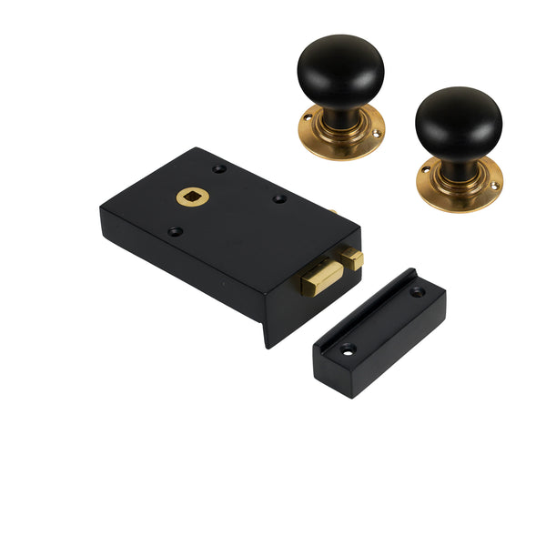 Iron Bathroom Rim Lock & Knob Sets