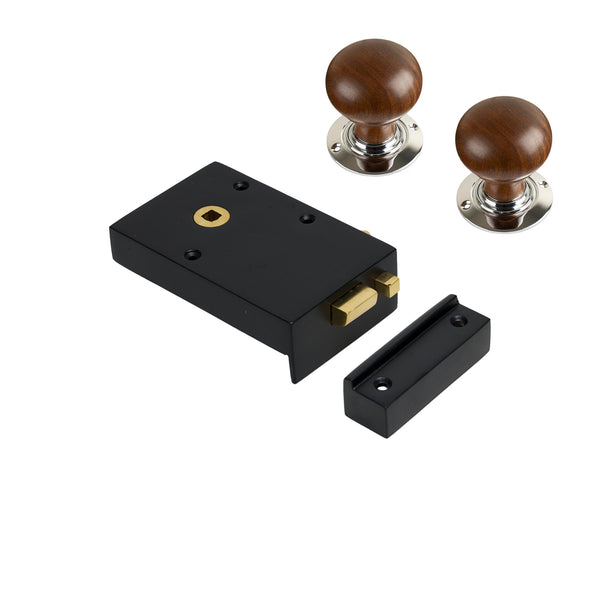 Iron Bathroom Rim Lock & Knob Sets