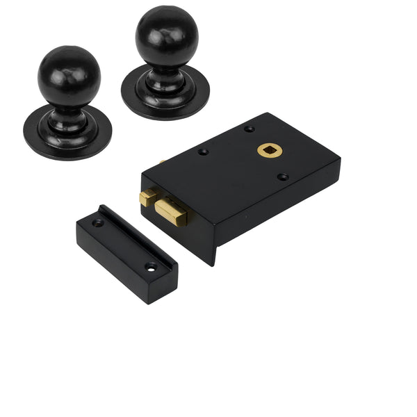 Iron Bathroom Rim Lock & Knob Sets