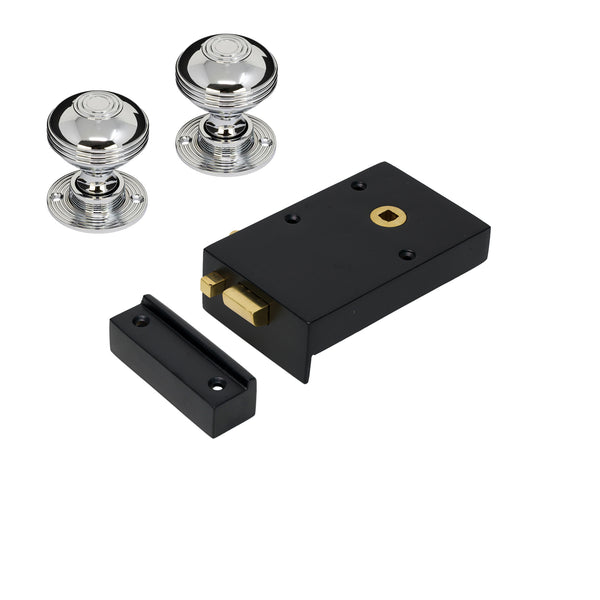 Iron Bathroom Rim Lock & Knob Sets