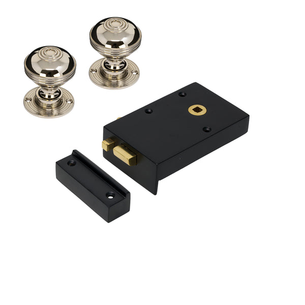 Iron Bathroom Rim Lock & Knob Sets
